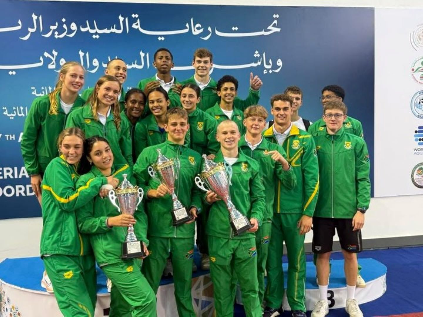 Members of Team South Africa at African Swimming Championships – credit Africa Aquatics Members of Team South Africa at African Swimming Championships - credit Africa Aquatics