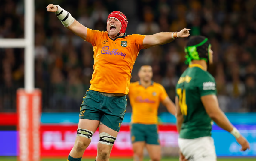 Wallaby's celebrate